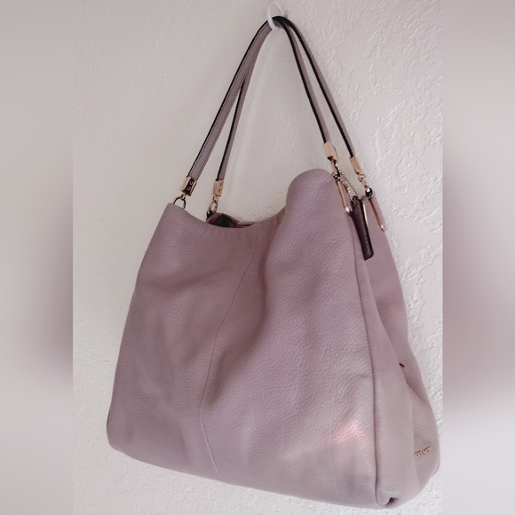 COACH Madison Phoebe Pebbled Leather Shoulder Bag - Picture 3 of 13